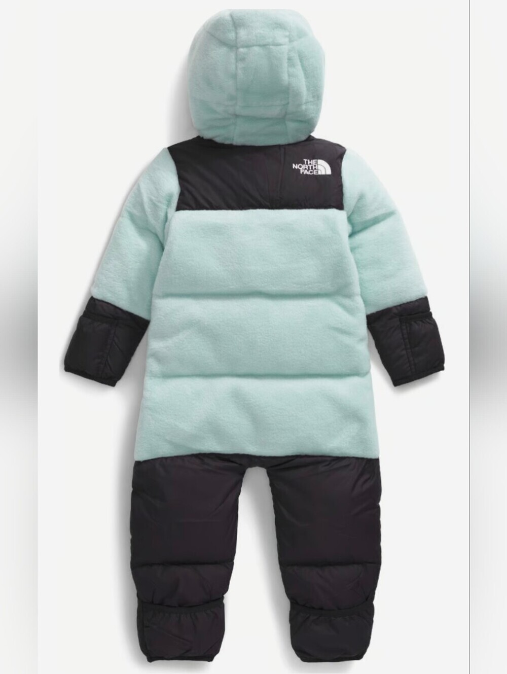 NWT 1996 Retro Nuptse Fleece One-Piece - Infants' Size 18-24M in Muted Pine Teal - Picture 2 of 12